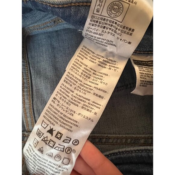 Levi's 725 High Rise Bootcut Jeans Women's Size 29 Medium Wash Blue Denim - Picture 7 of 7